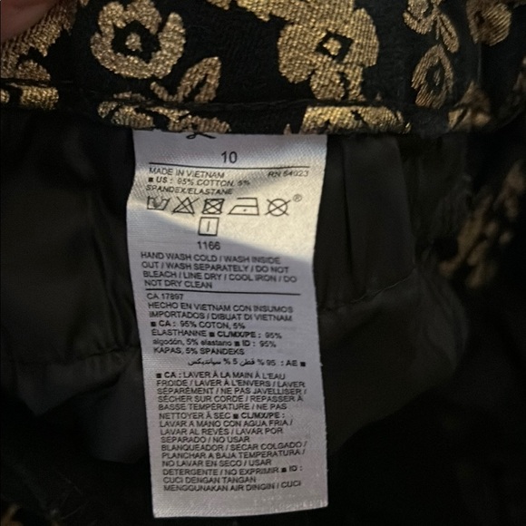 Old Navy Black and Gold Geometric Straight Leg Jumpsuit - Picture 11 of 16